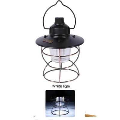 China ABS Retro Large Outdoor Hanging Dimming Usb Charging Rechargeable LED Camping Lamp for sale