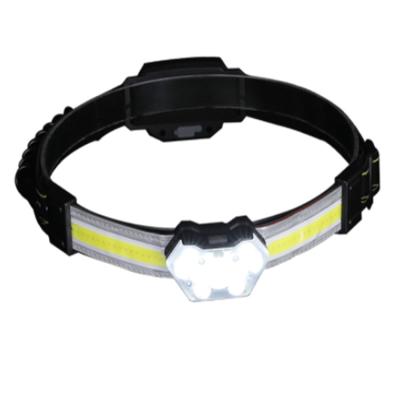 China OEM Emergency Power Headlight Flashlight Waterproof Most Head Lights Rechargeable Motion Sensor Camping LED Headlamp for sale