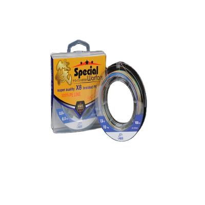 China Lura High Tensile 100M Colorful PE Strand 8 Deep Sea Fishing Line 8 for sale