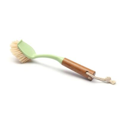 China Viable Hot Selling Bamboo Plastic Pot Cleaning Tools Long Handle Dish Brush Dish Brush Kitchen Dust Brush For Washing for sale