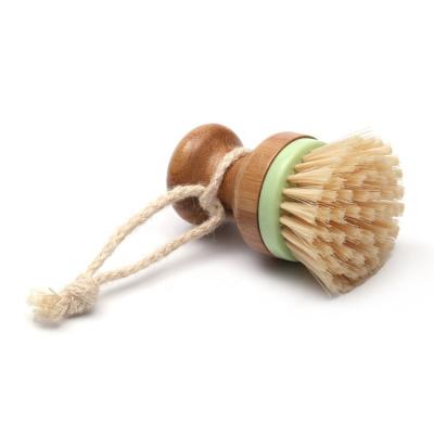 China Sustainable Wholesale Kitchen Pot Brushes Dishwashing Wooden Wooden Small Brush for sale