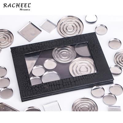 China EYE RACHEEL Accept OEM Large Size Empty Magnetic Makeup Eyeshadow Blush Lips Annotate Palette Eyeshadow Makeup Tool Powder Dry 1000pcs for sale