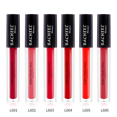 China RACHEEL New Lip Gloss Material Lip Gloss Tubes Western Union Waterproof Red Liquid Lipstick Lipstick Can OEM/ODM 6000PCS for sale