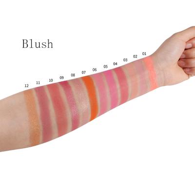 China Sunscreen Face Blush Powder Minerals Palettes Brand Blush Cosmetics 6 Color Blush Palette Can OEM Logo +8618316661230 50 Pcs 190g for sale