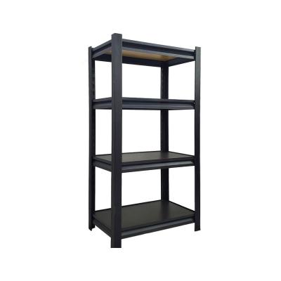 China Corrosion Protection 5 Tier Black Shelving Unit Shelf Boltless Plastic Shelving Shelf for sale