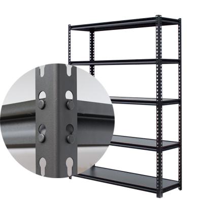 China Corrosion Protection Household Multi Bolt Metal Steel Iron Angle Mail Rack Rivet Freestanding Shelf Shelving for sale