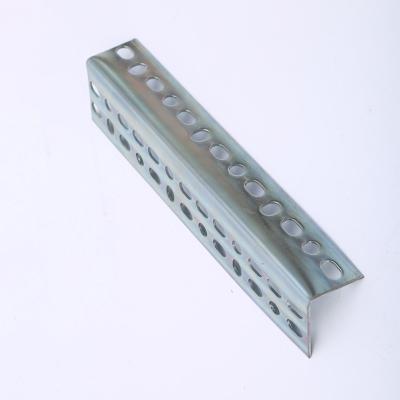 China Corrosion Protection Slotted Angle Bars With Corner Plate Galvanized Slotted Angle Bars High Quality Clothing Rack for sale