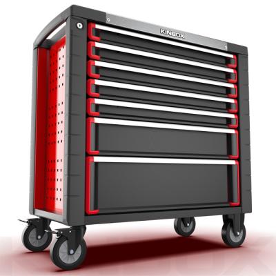 China Durable Ningbo Kinbox 7 Drawer Cabinet 35 Inch Hard Case Tool Box For Car Fixing for sale