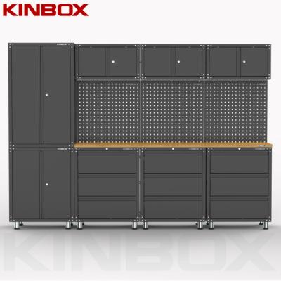 China Easily Assembled Kinbox 12 Piece Metal Tool Cabinet Locker Furniture Garage For Home Garage for sale