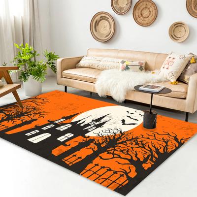 China Modern Super Soft Washable Non-slip Living Room Halloween Wearable Rug for sale