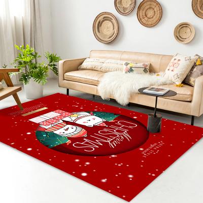 China Wholesale Manufacture Washable Decorate Santa Claus Printed Christmas Tree Floor Cover for sale