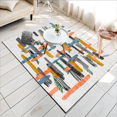 China Living Room Washable Printing Polyester 3d Modern Design Geometric Area Rug for sale