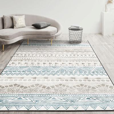 China Washable modern design printed design shaggy home 3d carpet living room center rug for sale