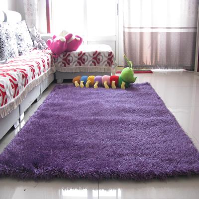 China Living Room Elastic Polyester And Silk Washable Shaggy Floor Carpet for sale