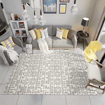 China Washable Print Carpets Carpet Covers Printed Loop Pile Tufted Cashmere Like Carpet for sale