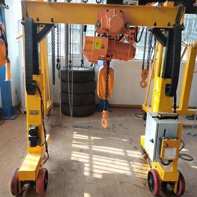 China Gantry crane 2 5 10 20 25 30 ton electric indoor outdoor light weight mobile single grider gantry crane price with crane for sale