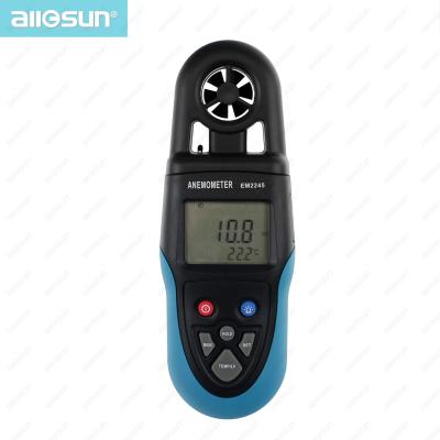 China EM2245 Digital Handheld All-sun Anemometer Wind Speed ​​Meter LCD Air Temperature Velocity Meter Air Flow Meter EM2245 for sale