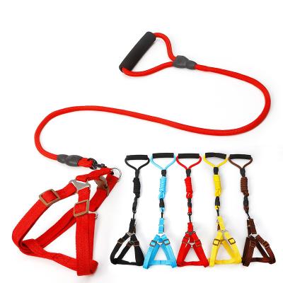 China Quick Release Pyou Soft Handle Heavy Duty Nylon No Pull Vest Harness Leash For Dog Train Hiking Heavy Duty Dog Harness for sale