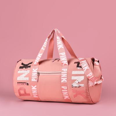 China Fashion 2021 Young Lady Fitness Dry Wet Sports Bags Woman Outdoor Bags Lace Up Travel Bags With Shoe Compartment for sale