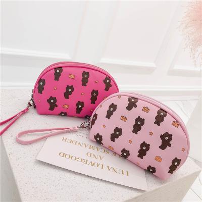 China 2021 Fashion Custom Logo Girls Makeup Bags Travel Waterproof Beach Bag Woman Cosmetic Wallet For Ladies for sale