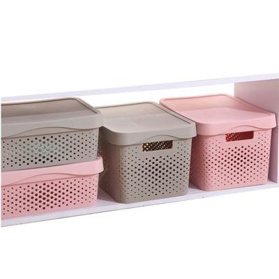 China Best Quality China Manufacturer Sustainable Gift Basket Leather Storage for sale