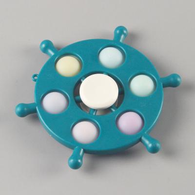 China 2021 New Silicone Factory Direct Selling Silicone Fingertip Spinner Rodent Extermination Pioneer Decompression Toy Bubble Music Toy for sale