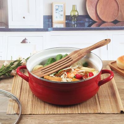 China Sustainable Nonstick Aluminum Enamel Steamed Fish Cast Iron Cooker Soup Pot for sale