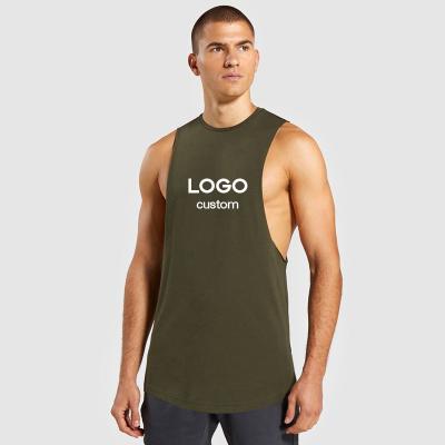 China Summer Sublimation Wife Beater Anti-Shrink Smooth Ribbed Workout Seamless Gym Running Fitness Custom Mens Logo Printing Tank Top for sale