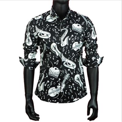 China Anti-wrinkle Polyester High Quality Sublimation Custom Men's Collar Design Longsleeve Shirt for sale