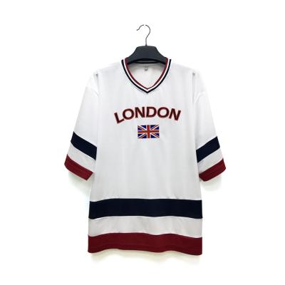 China Wholesale New Fashion London Souvenirs Embroidery Custom Tourist T-Shirt Anti-Shrink for sale