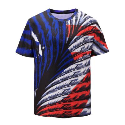 China High quality polyester fashion anti-pilling 3d sublimation custom printing white t-shirt for sale