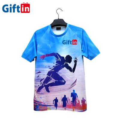 China Custom Running Quick Dry Fit Short Sleeve T-shirts Marathon Running Shirts Anti-Shrink for sale