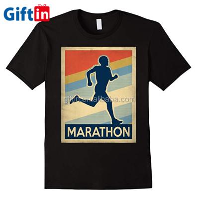 China Coolmax Anti-Shrink OEM Customized Fast Running Drydesign Tee Marathon Sports T-Shirt for sale