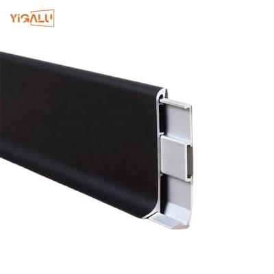 China Waterproof wall protector European standard aluminum baseboard waterproof wall hardware anodized aluminum profile for sale