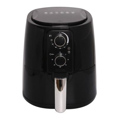 China Morden New Double Twist Design Large Capacity 5L Digital Multifunctional Air Fryer With Basket for sale