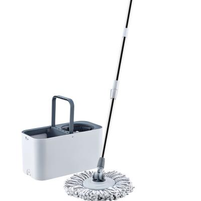 China 2022 New Viable Spin 360 Rotating Adjustable Cordless Tornado Magic Broom With Cleaning Bucket for sale