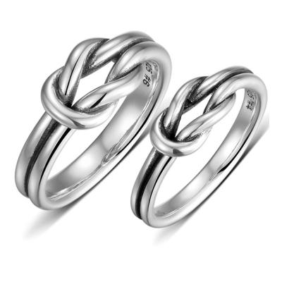 China Fashion S925 Sterling Silver Hot Selling Romantic Lover Forever Love Couples Ring Couples Wedding Ring for sale