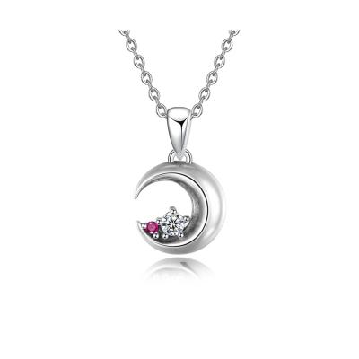 China Low MOQ Sterling Silver Necklace CLASSIC Couple Necklace Charm 925 Sterling Silver Necklaces for sale