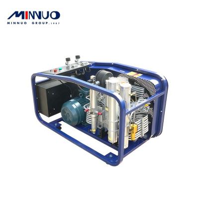 China Minnuo 300bar Lubricated Air Compressor Scuba Pcp With Durable Materials for sale