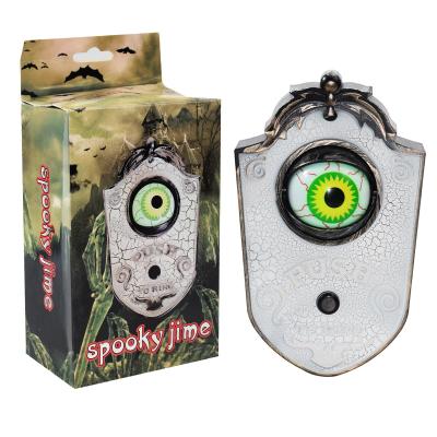 China Halloween Thanksgiving Halloween One Eyed Glowing Scary Noise Doorbell Decoration Ghost Festival Toy Bar for sale