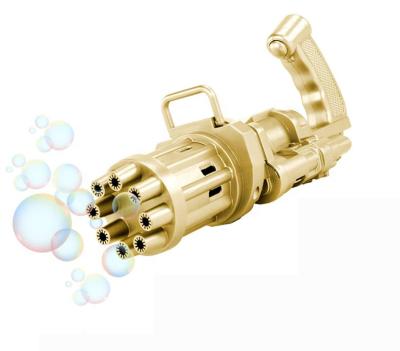 China Outdoor Toys Bubble Blowe Set Bubble Gatling Gun Semi Automatic Bubble Gatling Machine For Kids Bubble Gatling Gun for sale