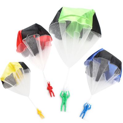 China Gift Toy Children's Hand Parachute Launch Toys With Soldiers Parachute Outdoor Sports for sale