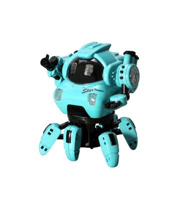 China Toy Star electronic police sing and dance electric hexapod robot with light girl and music boy toy for sale