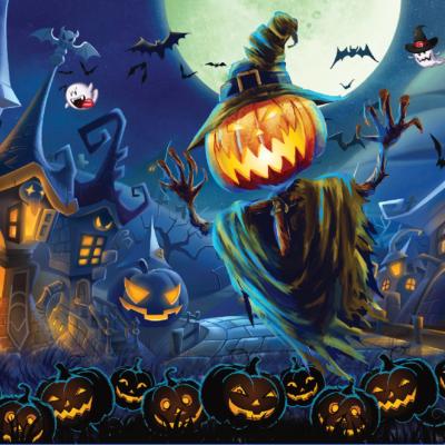 China DIY TOY Christmas Jigsaw Puzzle 1000 Pcs Large Adult Pumpkin Jigsaw Puzzle Super Difficult Decompression Puzzle for sale