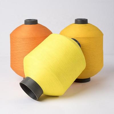 China Sustainable 75D/2 Colored High Tenacity Polyester Yarn For Sock And Elastic for sale