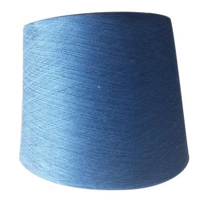 China Sustainable 21S 32S 100% Dyed Polyester Yarns For Sewing And Cotton Knitting Polyester Spun Yarn for sale