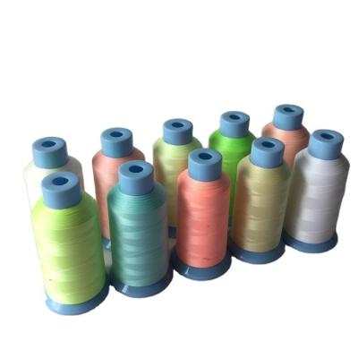 China Hot Selling Good Quality Viable Colorful Cheap Functional Special Polyester Fiber Dark Glow Yarn for sale