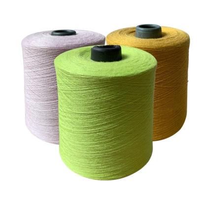 China Dyed Yarn 10% Wool 20% Nylon 30% Viscose 40% PBT Blended Knitting Yarn Core Spun Yarn for sale