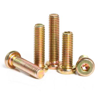 China Hex Round Brass Socket Flat Chamfered Head Screws And Fittings For Furniture Sample Supply Size Custom for sale