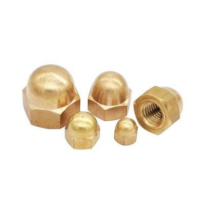 China Chinese Heavy Industry Factory High Quality DIN1587 Brass Cup Nut for sale